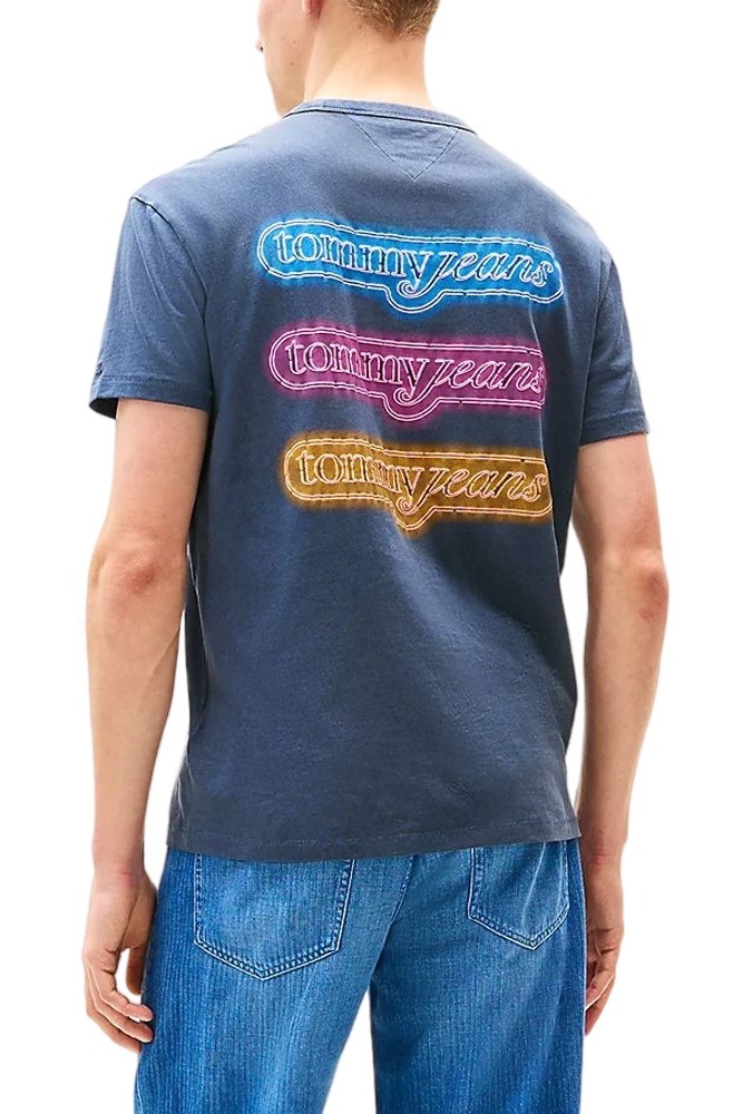 TOMMY JEANS REG NOVELTY FAIR TEE EXT T-SHIRT ΜΠΛΟΥΖΑ ΑΝΔΡΙΚΗ NAVY