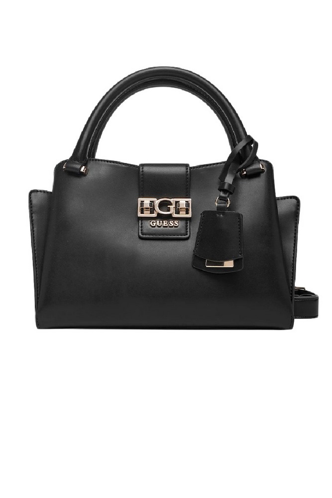 GUESS JANE SMALL SATCHEL ΤΣΑΝΤΑ ΓΥΝΑΙΚΕΙΑ BLACK