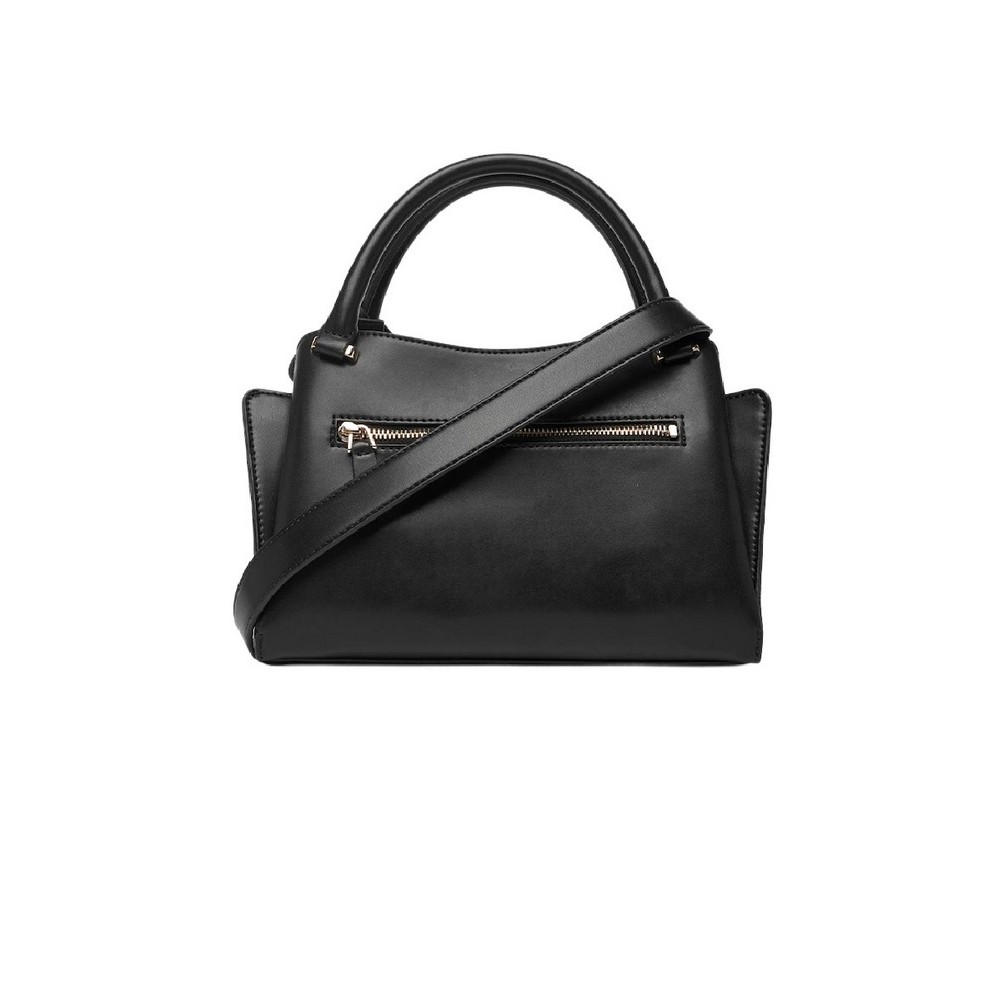 GUESS JANE SMALL SATCHEL ΤΣΑΝΤΑ ΓΥΝΑΙΚΕΙΑ BLACK