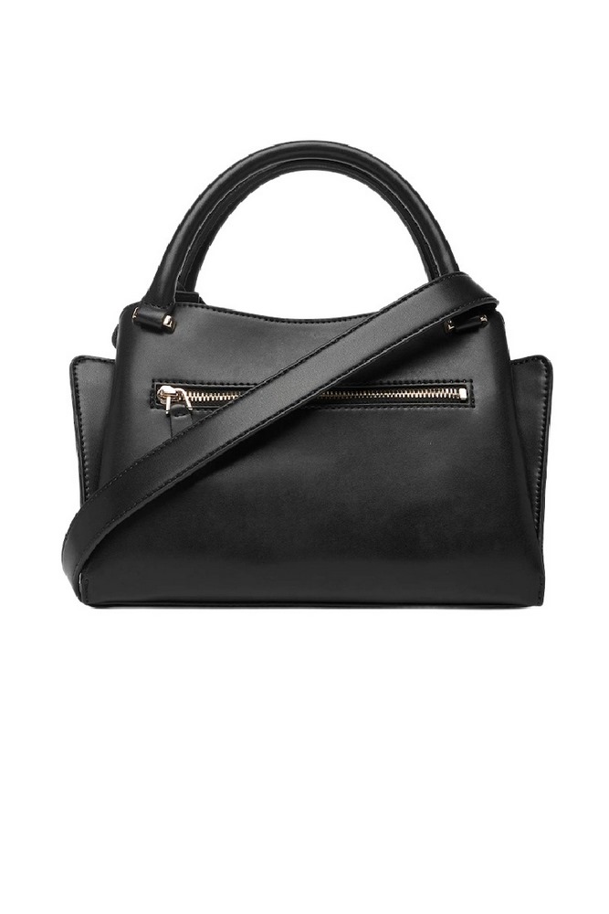 GUESS JANE SMALL SATCHEL ΤΣΑΝΤΑ ΓΥΝΑΙΚΕΙΑ BLACK