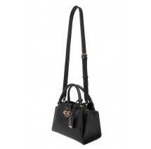 GUESS JANE SMALL SATCHEL ΤΣΑΝΤΑ ΓΥΝΑΙΚΕΙΑ BLACK