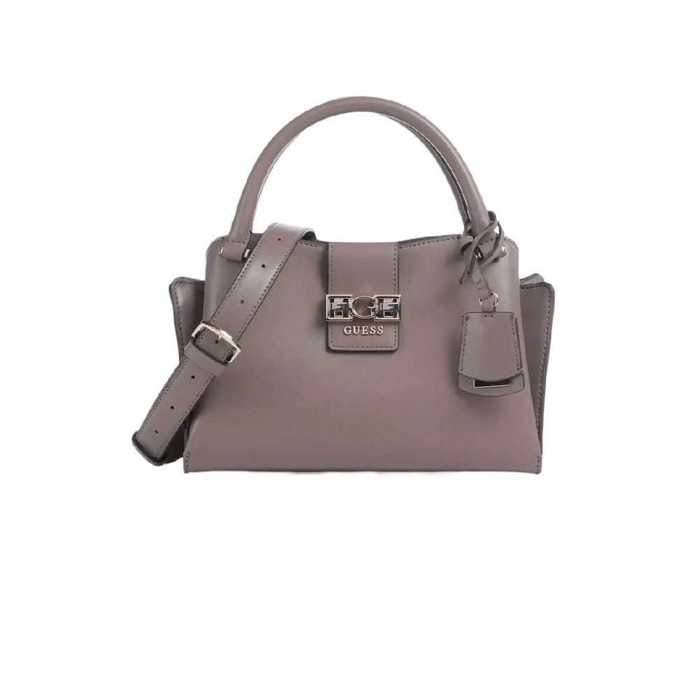 GUESS JANE SMALL SATCHEL ΤΣΑΝΤΑ ΓΥΝΑΙΚΕΙΑ TAUPE