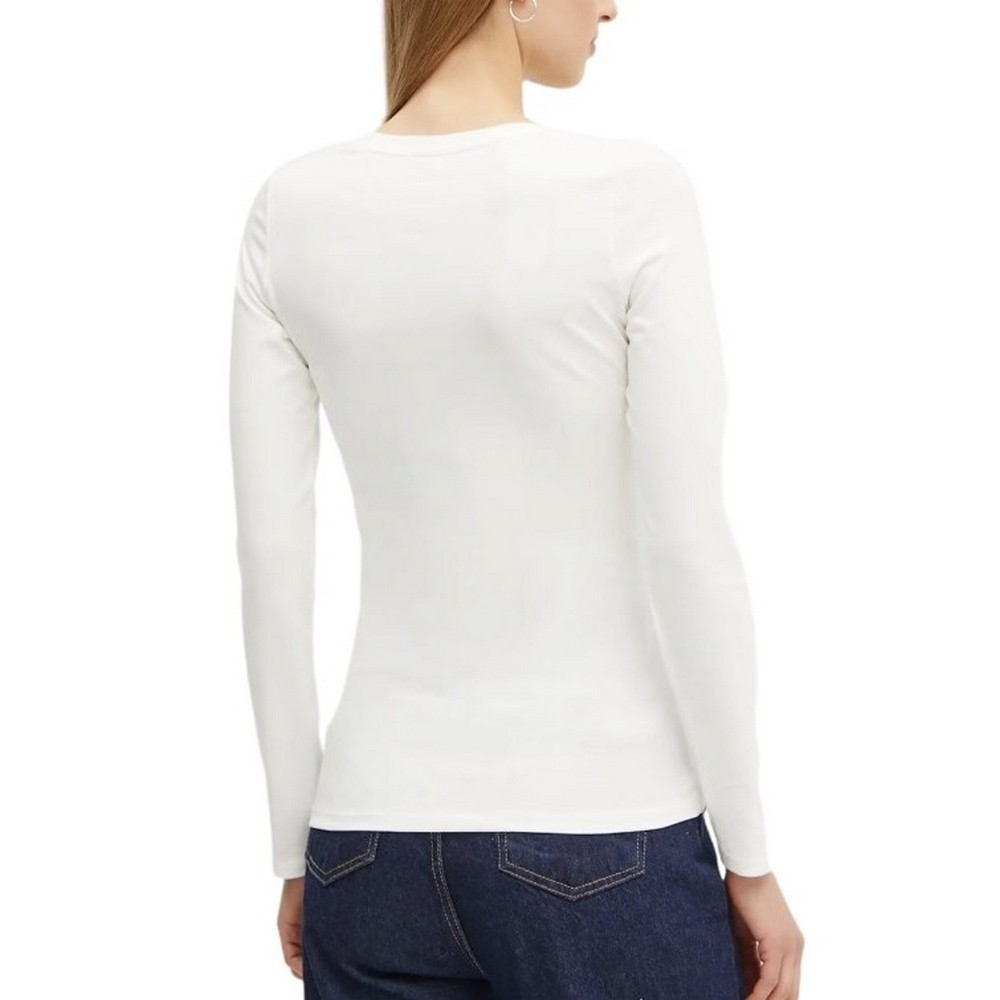 GUESS LS CN PYTHON LOGO TEE ΜΠΛΟΥΖΑ ΓΥΝΑΙΚΕΙΑ OFF WHITE