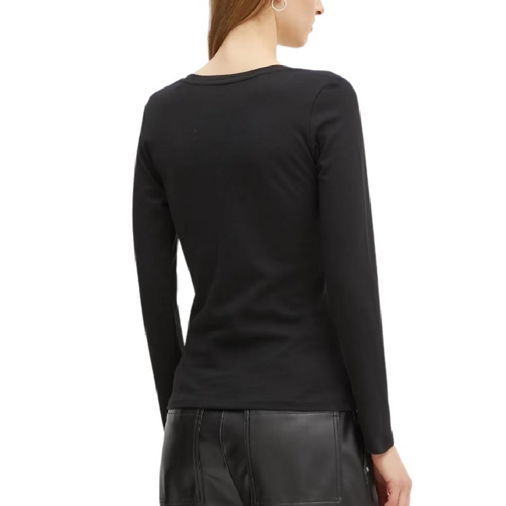 GUESS LS CN PYTHON LOGO TEE ΜΠΛΟΥΖΑ ΓΥΝΑΙΚΕΙΑ BLACK
