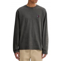 TOMMY JEANS RLX NEW CLASSICS LS TEE ΜΠΛΟΥΖΑ ΑΝΔΡΙΚΗ WASHED BLACK