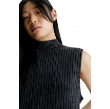 CALVIN KLEIN JEANS WASHED LONG SWEATER DRESS ΦΟΡΕΜΑ ΓΥΝΑΙΚΕΙΟ DARK GREY