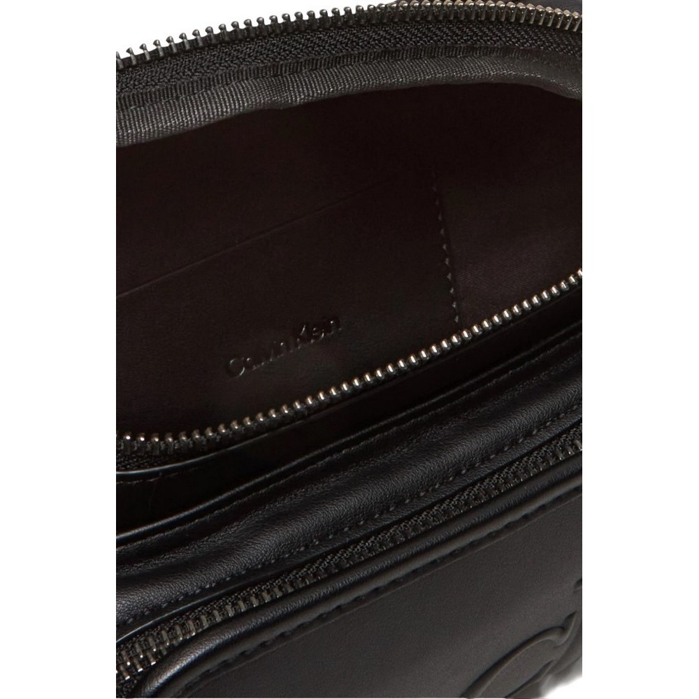 CALVIN KLEIN SCULPTED IMPRESSION WAISTBAG ΤΣΑΝΤΑ ΑΝΔΡΙΚΗ BLACK