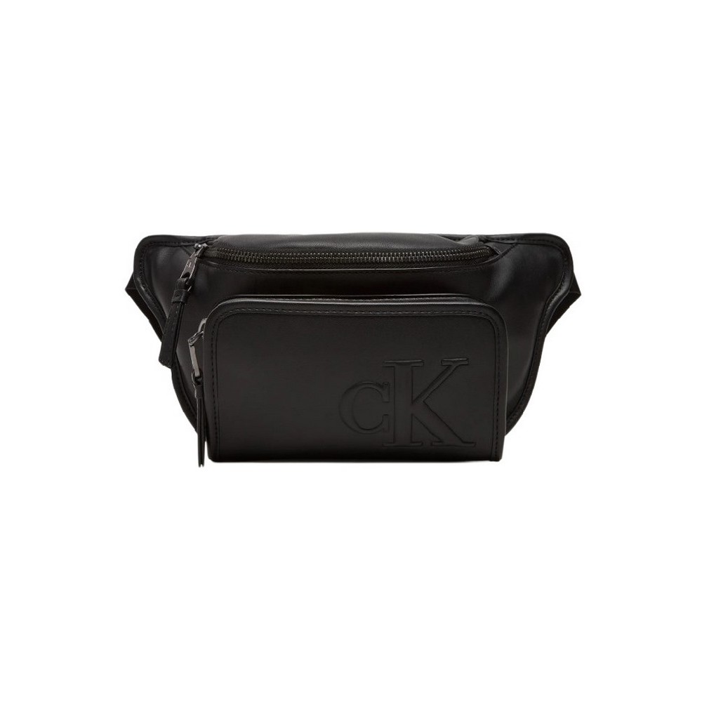 CALVIN KLEIN SCULPTED IMPRESSION WAISTBAG ΤΣΑΝΤΑ ΑΝΔΡΙΚΗ BLACK
