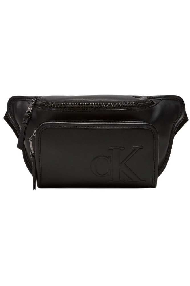 CALVIN KLEIN SCULPTED IMPRESSION WAISTBAG ΤΣΑΝΤΑ ΑΝΔΡΙΚΗ BLACK