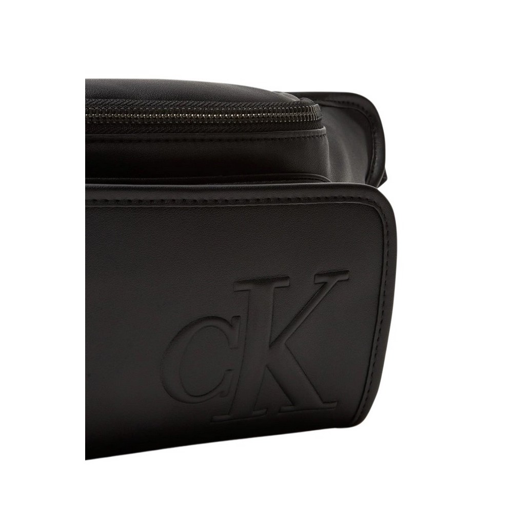 CALVIN KLEIN SCULPTED IMPRESSION WAISTBAG ΤΣΑΝΤΑ ΑΝΔΡΙΚΗ BLACK