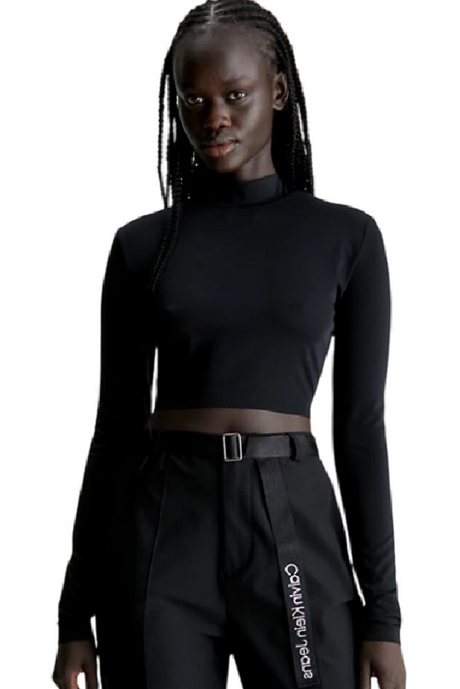CALVIN KLEIN JEANS BACK STRAP LONG SLEEVE TOP ΤΟΠ ΓΥΝΑΙΚΕΙΟ BLACK