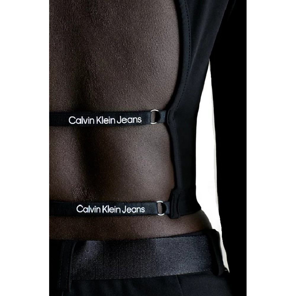 CALVIN KLEIN JEANS BACK STRAP LONG SLEEVE TOP ΤΟΠ ΓΥΝΑΙΚΕΙΟ BLACK