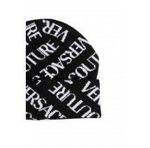 VERSACE JEANS COUTURE MEDIUM BEANIE CIRCONFERENZA ΣΚΟΥΦΟΣ ΑΝΔΡΙΚΟΣ BLACK/WHITE