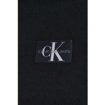 CALVIN KLEIN WOVEN LABEL RIB LONG SLEEVE ΜΠΟΛΟΥΖΑ ΓΥΝΑΙΚΕΙΑ BLACK