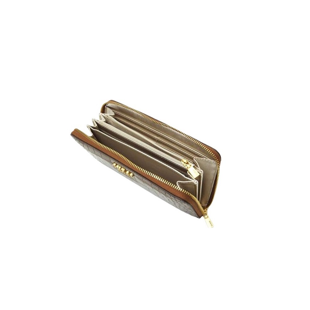 GUESS LAUREL SLG LARGE ZIP AROUND ΠΟΡΤΟΦΟΛΙ ΓΥΝΑΙΚΕΙΟ BRONZE