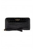 GUESS LAUREL SLG LARGE ZIP AROUND ΠΟΡΤΟΦΟΛΙ ΓΥΝΑΙΚΕΙΟ BLACK