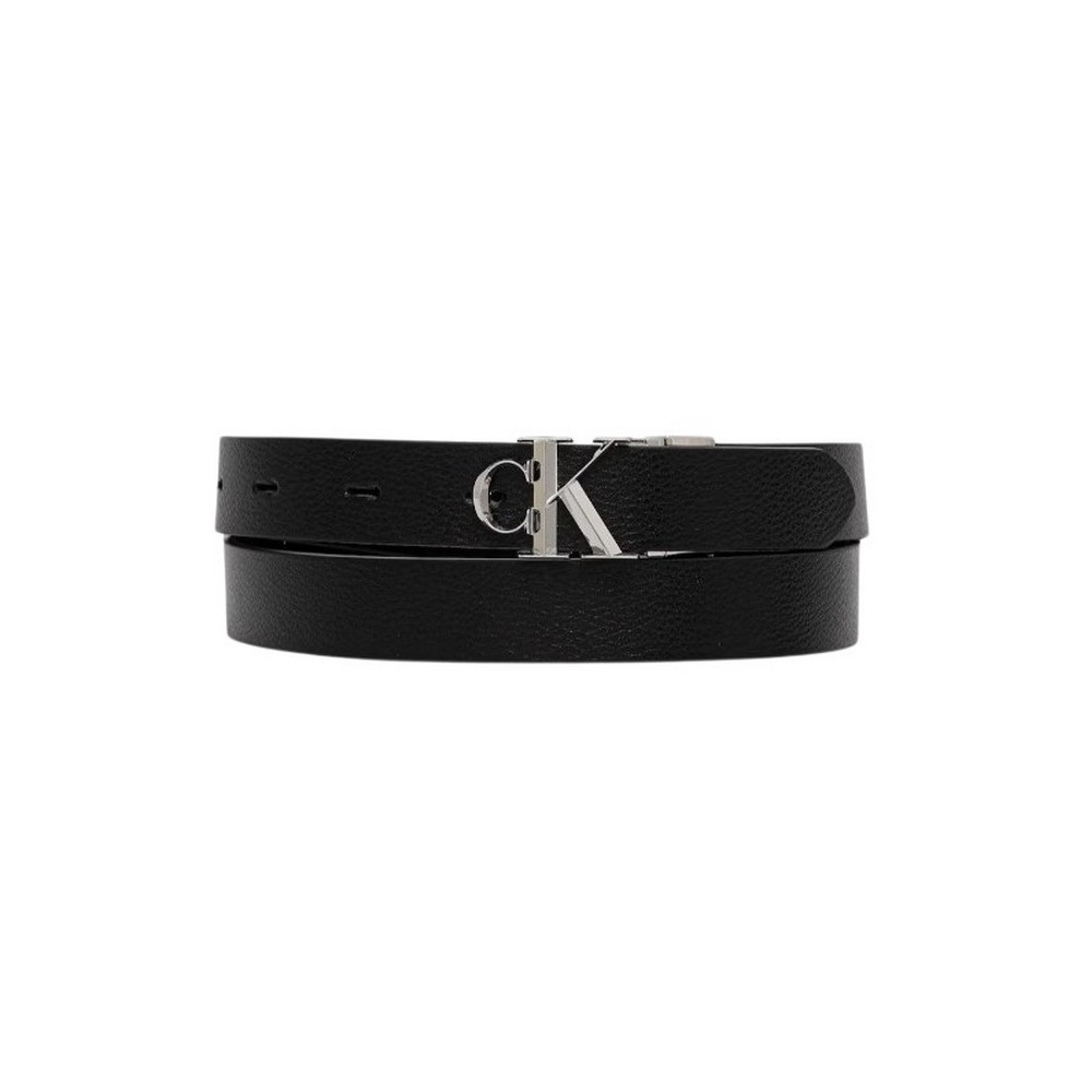 CALVIN KLEIN FACTED BUCKLE 25MM RE ADJ M ΖΩΝΗ ΓΥΝΑΙΚΕΙΑ BLACK