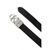 CALVIN KLEIN FACTED BUCKLE 25MM RE ADJ M ΖΩΝΗ ΓΥΝΑΙΚΕΙΑ BLACK