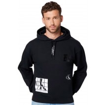 CALVIN KLEIN JEANS URBAN MULTI GRAPHIC HOODIE ΜΠΛΟΥΖΑ ΦΟΥΤΕΡ ΑΝΔΡΙΚΗ BLACK