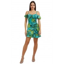 GUESS SS ALVA MINI DRESS ΦΟΡΕΜΑ ΓΥΝΑΙΚΕΙΟ GREEN