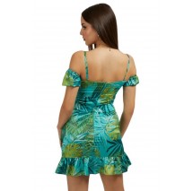 GUESS SS ALVA MINI DRESS ΦΟΡΕΜΑ ΓΥΝΑΙΚΕΙΟ GREEN