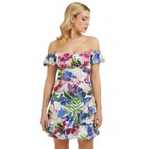 GUESS SS ALVA MINI DRESS ΦΟΡΕΜΑ ΓΥΝΑΙΚΕΙΟ FLORAL