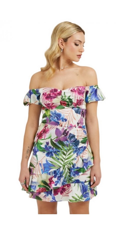 GUESS SS ALVA MINI DRESS ΦΟΡΕΜΑ ΓΥΝΑΙΚΕΙΟ FLORAL