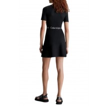 CALVIN KLEIN JEANS TAPE MILANO SHORT SLEEVE DRESS ΦΟΡΕΜΑ ΓΥΝΑΙΚΕΙΟ BLACK