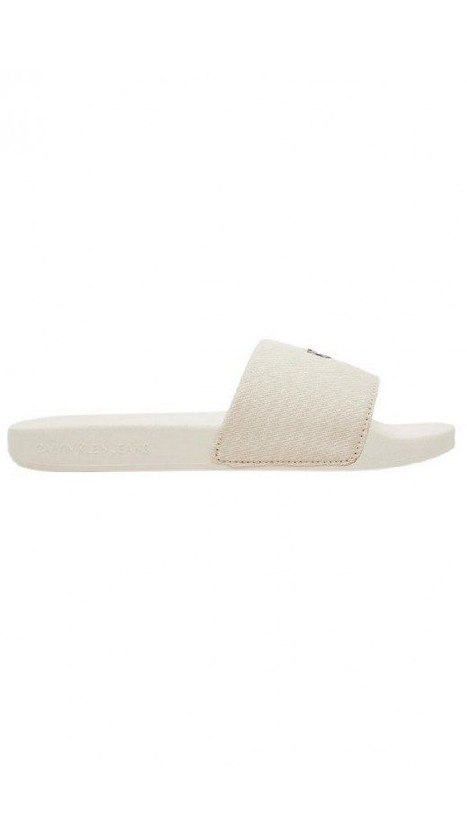 CALVIN KLEIN JEANS SLIDE MONOGRAM HARDWARE ΠΑΝΤΟΦΛΑ ΓΥΝΑΙΚΕΙΑ BEIGE