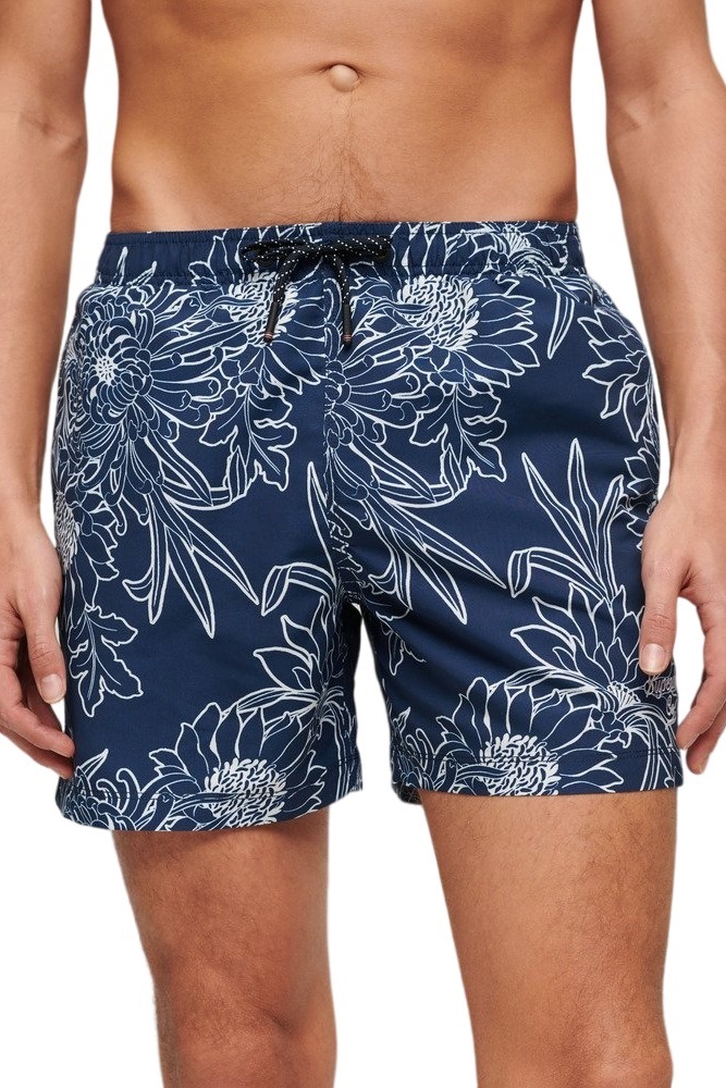 SUPERDRY  PRINTED 15" SWIM SHORT ΜΑΓΙΟ ΑΝΔΡΙΚΟ NAVY