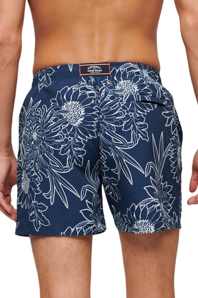 SUPERDRY  PRINTED 15" SWIM SHORT ΜΑΓΙΟ ΑΝΔΡΙΚΟ NAVY