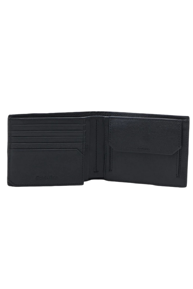 CALVIN KLEIN JEANS CK MEDIAN TRIFOLD 10CC W/COIN ΑΞΕΣΟΥΑΡ ΠΟΡΤΟΦΟΛΙ ΑΝΔΡΙΚΟ BLACK
