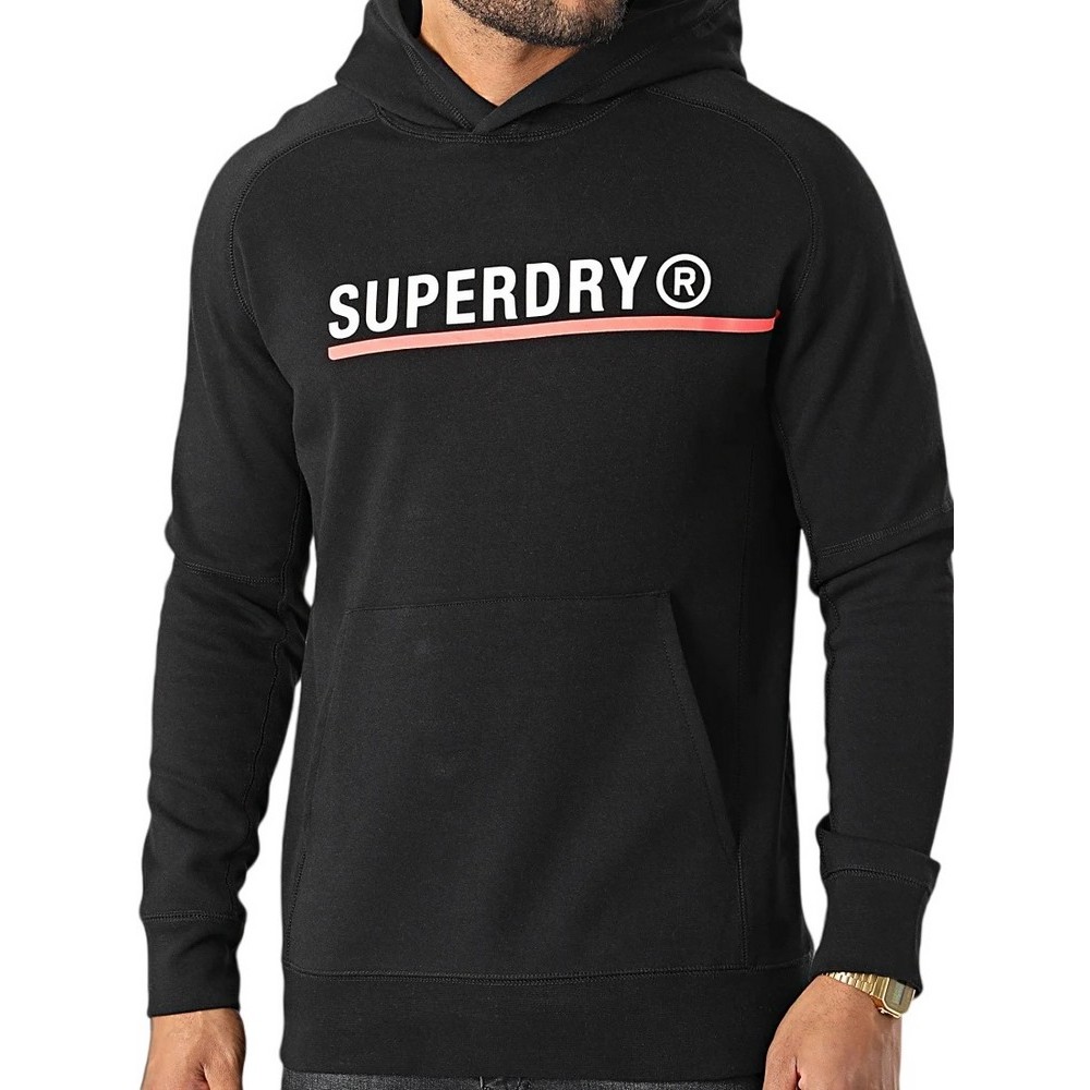 ΜΠΛΟΥΖΑ ΦΟΥΤΕΡ D1 CODE TECH GRAPHIC ΑΝΔΡΙΚΗ SUPERDRY BLACK