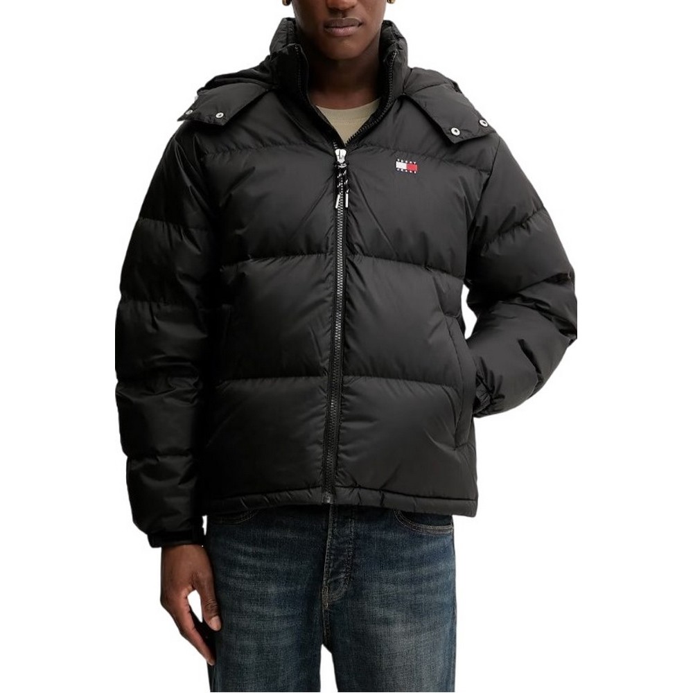 TOMMY JEANS ALASKA DOWN PUFFER EXT ΜΠΟΥΦΑΝ ΑΝΔΡΙΚΟ BLACK