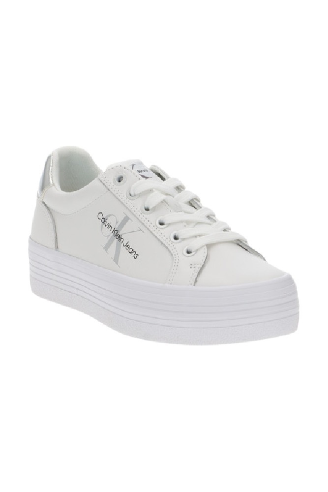 CALVIN KLEIN VULC FLATFORM LACEUP LTH REFL WN ΠΑΠΟΥΤΣΙ ΓΥΝΑΙΚΕΙΟ WHITE