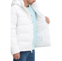 CALVIN KLEIN JEANS LS NYLN ZP OFF HD DW ΜΠΟΥΦΑΝ ΑΝΔΡΙΚΟ WHITE