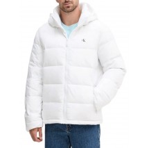 CALVIN KLEIN JEANS LS NYLN ZP OFF HD DW ΜΠΟΥΦΑΝ ΑΝΔΡΙΚΟ WHITE