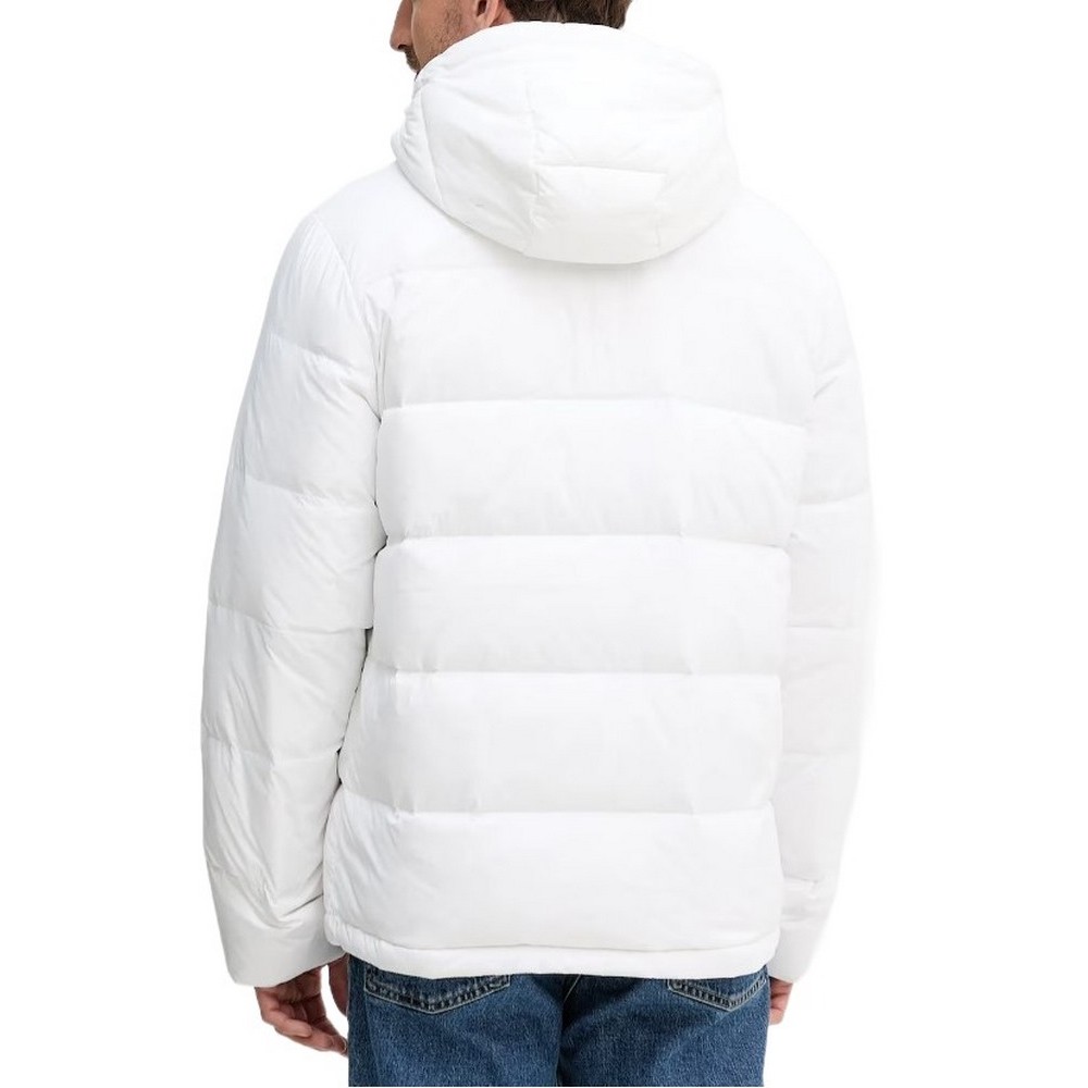 CALVIN KLEIN JEANS LS NYLN ZP OFF HD DW ΜΠΟΥΦΑΝ ΑΝΔΡΙΚΟ WHITE