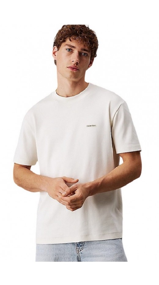 CALVIN KLEIN JEANS LABEL TEE T-SHIRT ΜΠΛΟΥΖΑ ΑΝΔΡΙΚΗ OFF WHITE