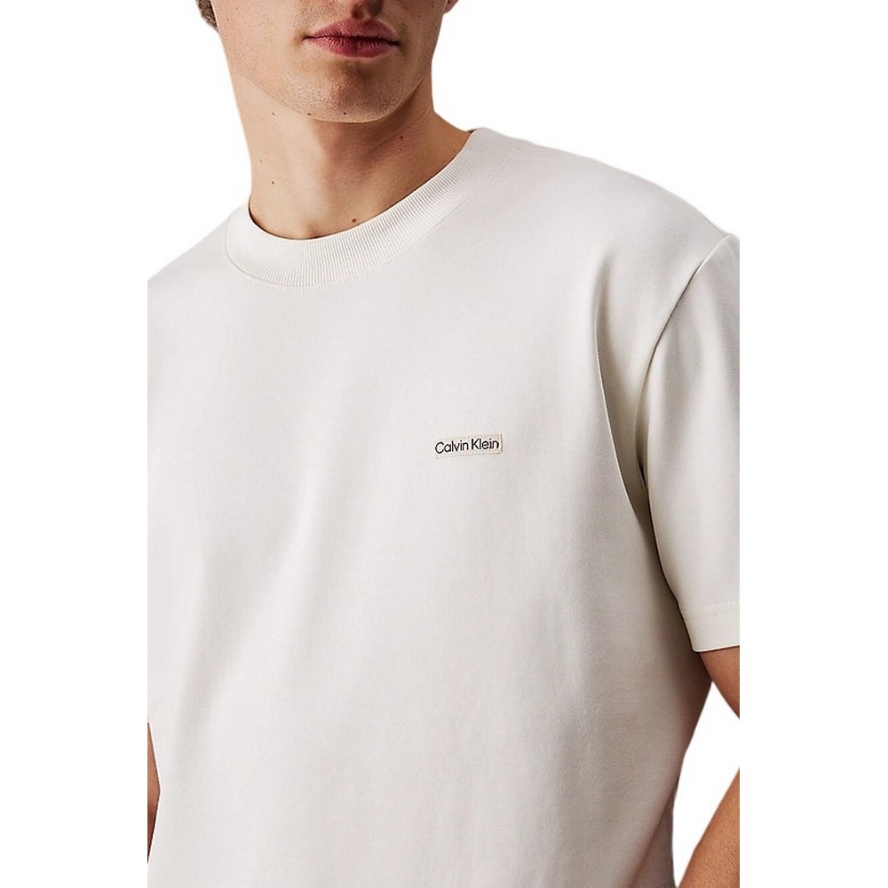 CALVIN KLEIN JEANS LABEL TEE T-SHIRT ΜΠΛΟΥΖΑ ΑΝΔΡΙΚΗ OFF WHITE