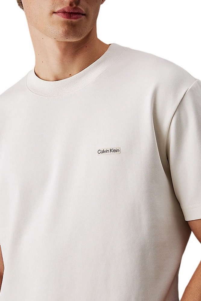 CALVIN KLEIN JEANS LABEL TEE T-SHIRT ΜΠΛΟΥΖΑ ΑΝΔΡΙΚΗ OFF WHITE
