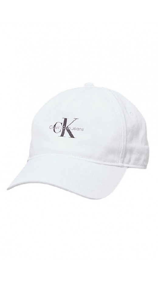 CALVIN KLEIN JEANS MONO LOGO 5 PANEL CAP ΚΑΠΕΛΟ ΑΝΔΡΙΚΟ BRIGHT WHITE