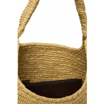 CALVIN KLEIN BOLD CK RAFFIA LG SHOULDER BAG ΤΣΑΝΤΑ ΓΥΝΑΙΚΕΙΑ NATURAL