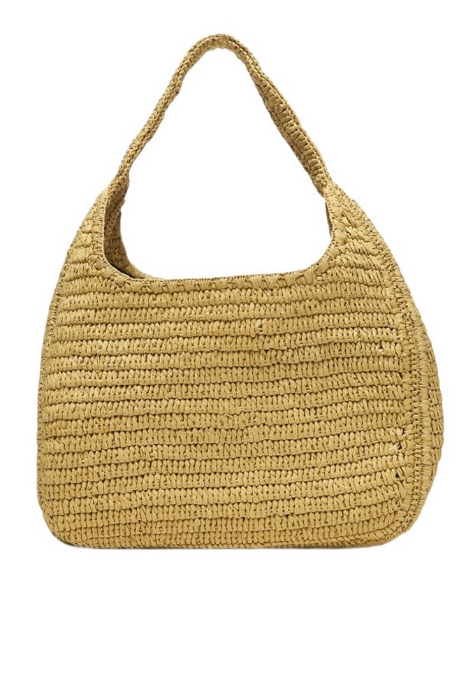 CALVIN KLEIN BOLD CK RAFFIA LG SHOULDER BAG ΤΣΑΝΤΑ ΓΥΝΑΙΚΕΙΑ NATURAL