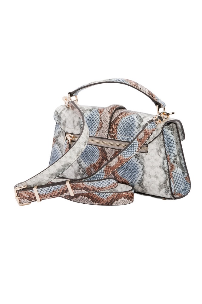 GUESS QUEENSLAND TOP HANDLE FLAP ΤΣΑΝΤΑ ΓΥΝΑΙΚΕΙΑ MULTI