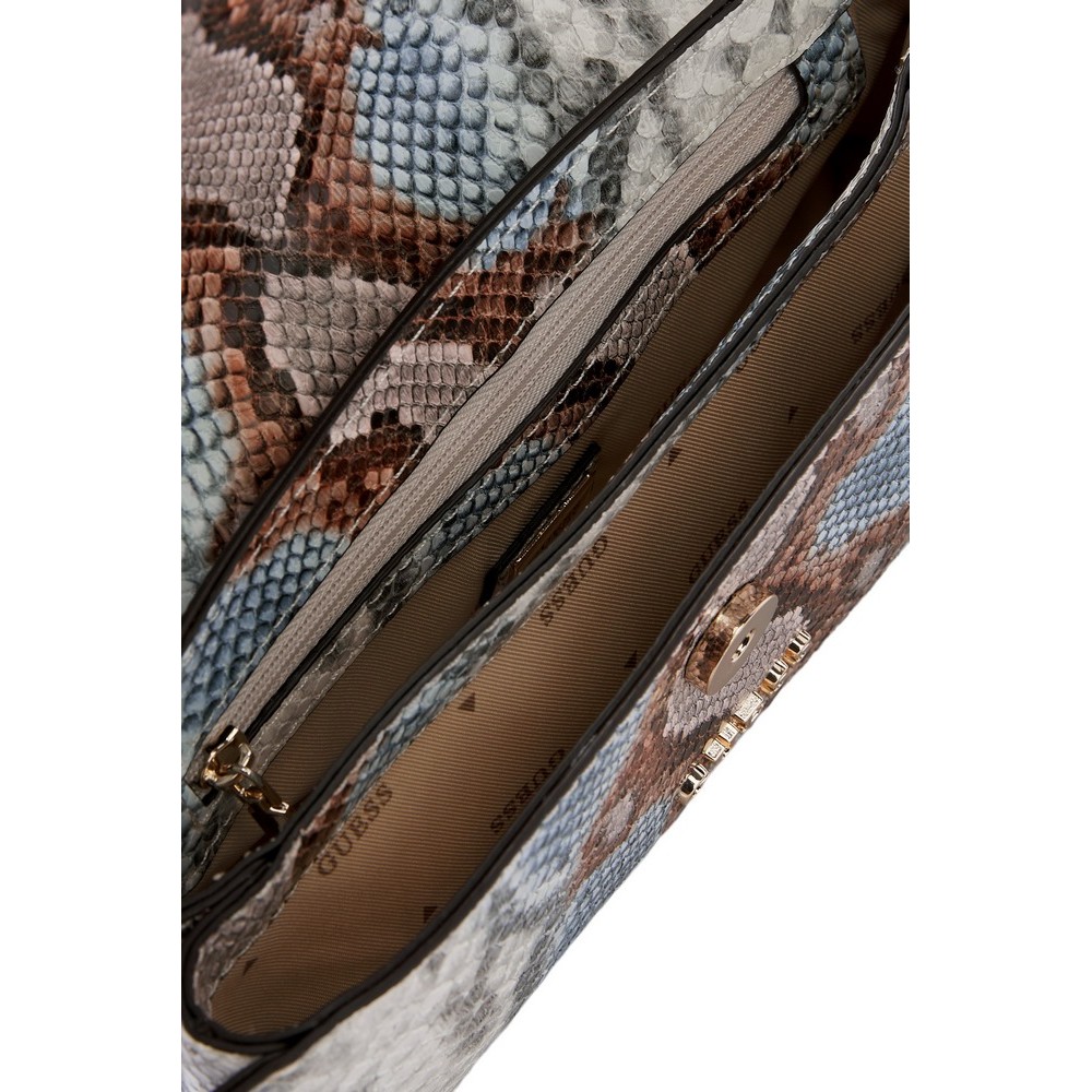 GUESS QUEENSLAND TOP HANDLE FLAP ΤΣΑΝΤΑ ΓΥΝΑΙΚΕΙΑ MULTI