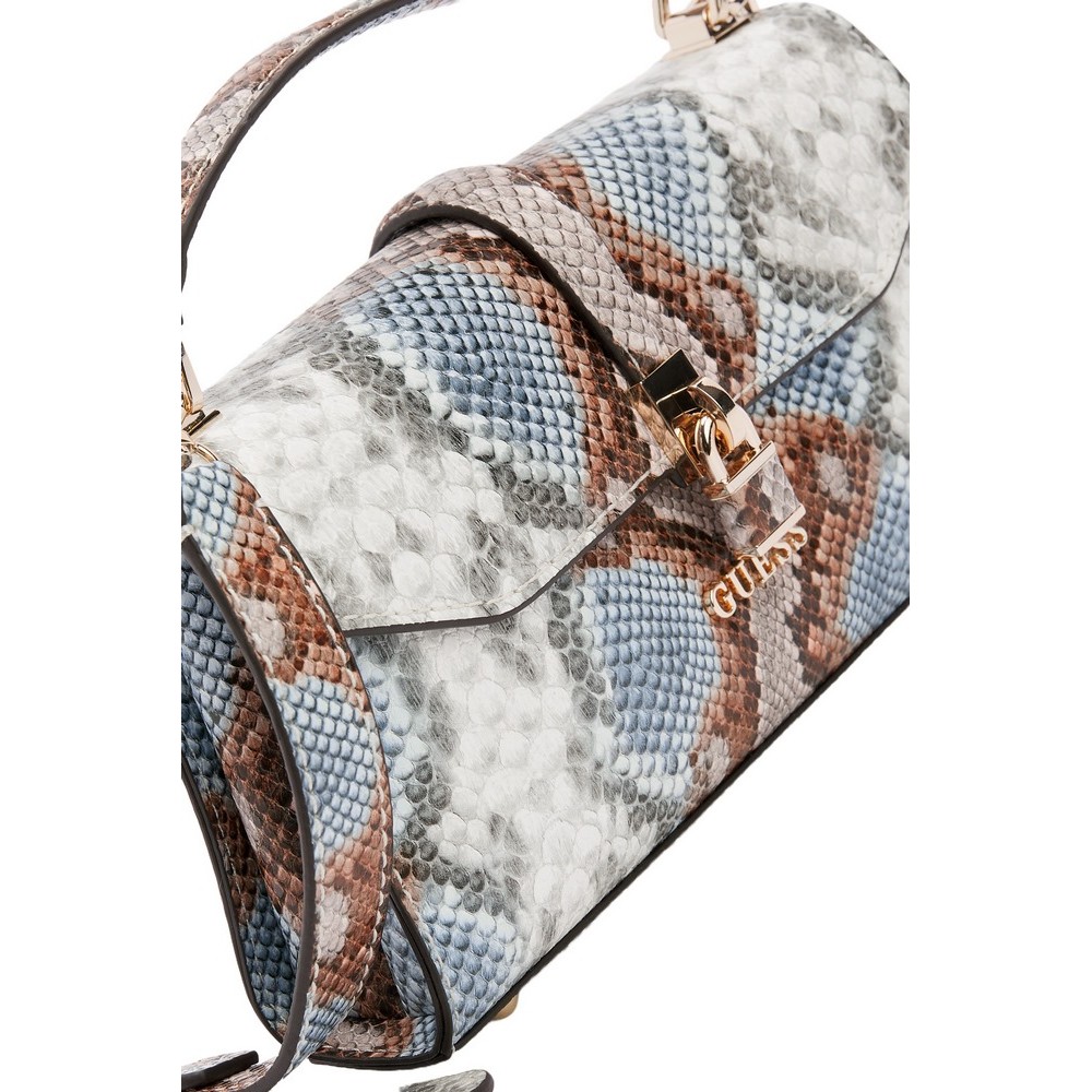 GUESS QUEENSLAND TOP HANDLE FLAP ΤΣΑΝΤΑ ΓΥΝΑΙΚΕΙΑ MULTI