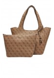 GUESS CALISTA 2 IN 1 TOTE ΤΣΑΝΤΑ ΓΥΝΑΙΚΕΙΑ LATTE