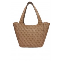 GUESS CALISTA 2 IN 1 TOTE ΤΣΑΝΤΑ ΓΥΝΑΙΚΕΙΑ LATTE