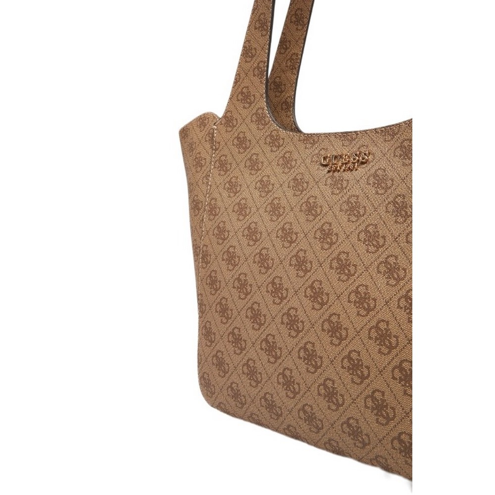 GUESS CALISTA 2 IN 1 TOTE ΤΣΑΝΤΑ ΓΥΝΑΙΚΕΙΑ LATTE